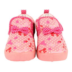 麗家寶貝可歐可優蝴蝶結印花童鞋 粉紅魅力，守護寶寶第一步